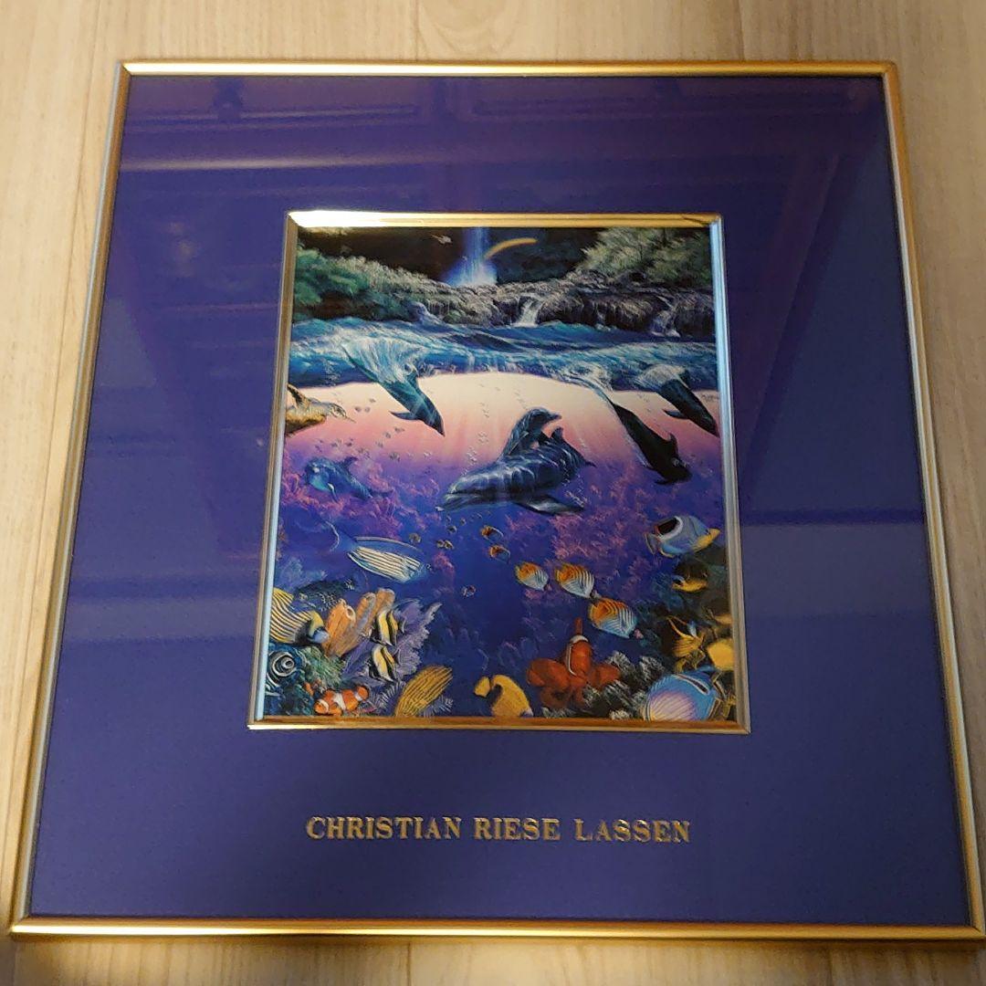 ラッセン画　額付き　　★