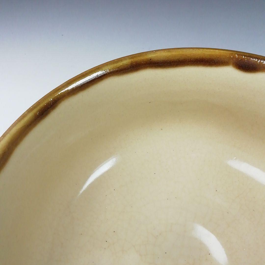 Ｔ５９　茶碗　『壷屋焼』『新垣勉』　共箱　抹茶碗　茶道具