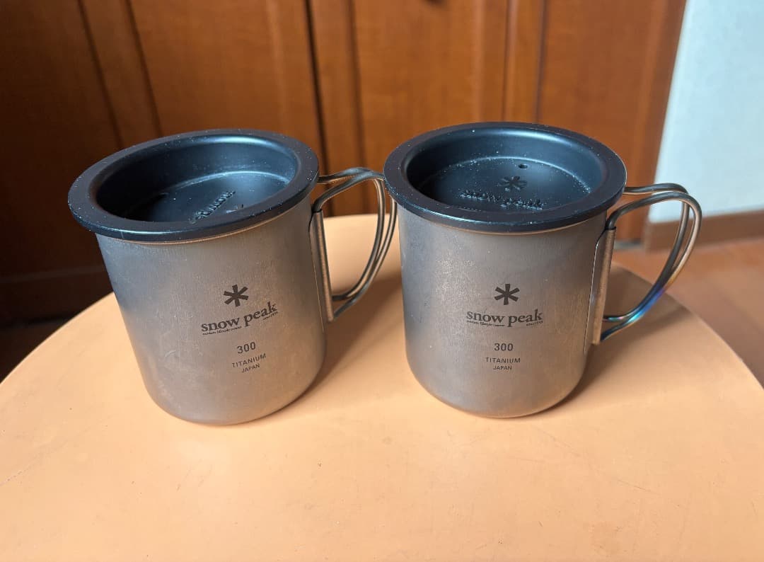 スノーピーク チタンシングルマグ300 (廃盤)フタ リッド 2個セット