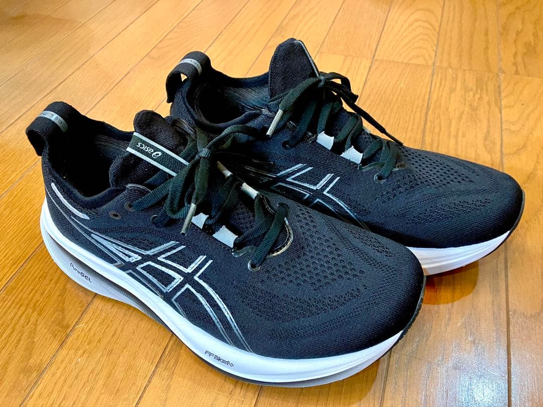 アシックス ゲルニンバス26 26.5cm エクストラワイド ブラックホワイト