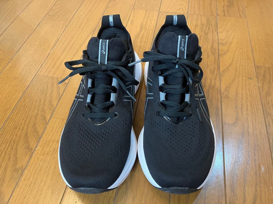 アシックス ゲルニンバス26 26.5cm エクストラワイド ブラックホワイト