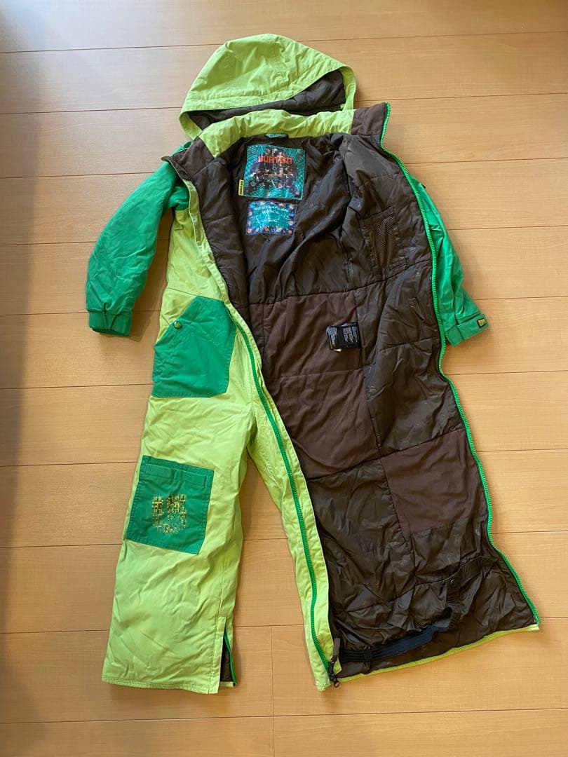 Burton 子供用 スノーボードウェア 緑