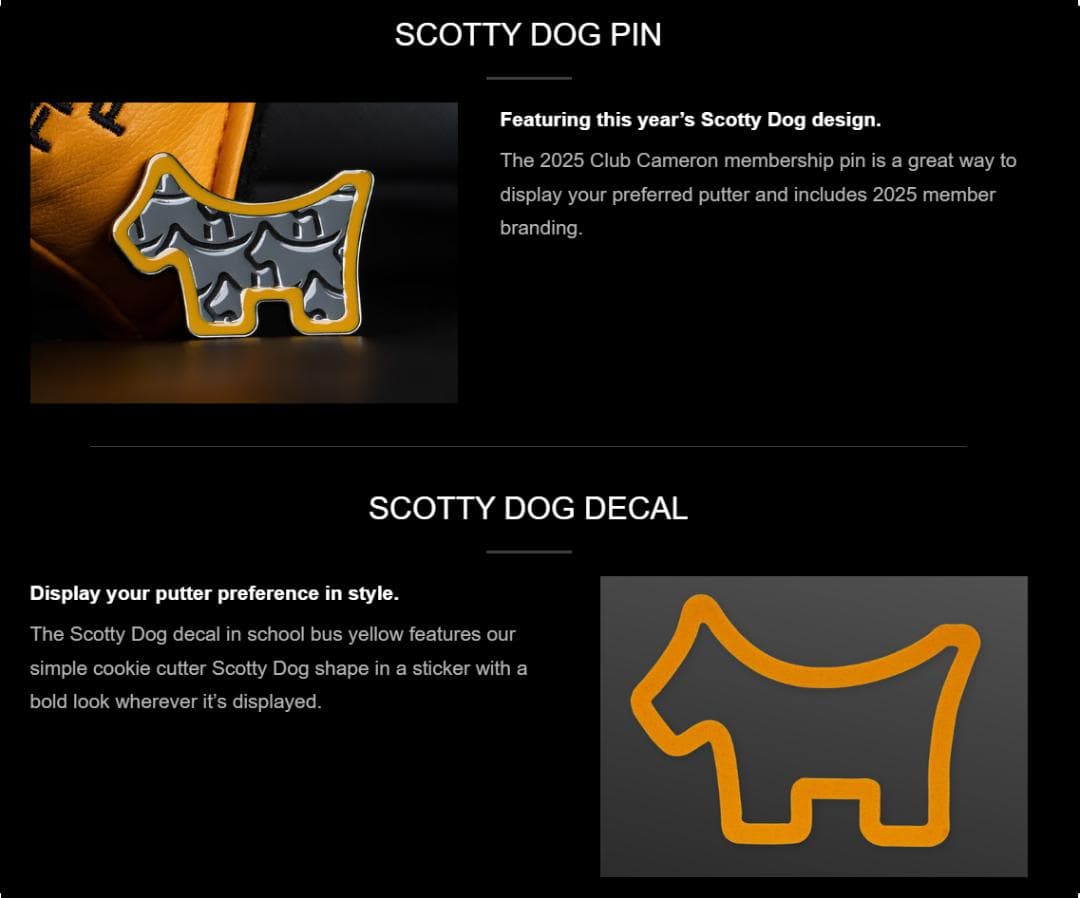 Scotty Cameron スコッティキャメロン メンバーキット2025