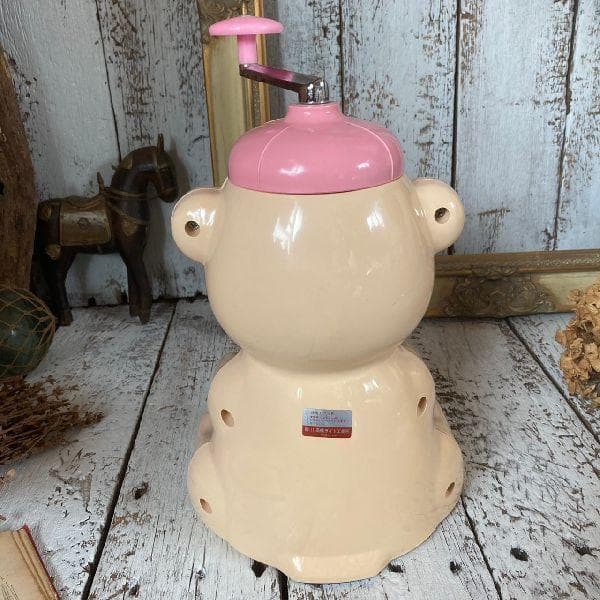 80sヴィンテージ*高橋ライト工業所*古いパンダ 型のかき氷機*氷削機*レトロ