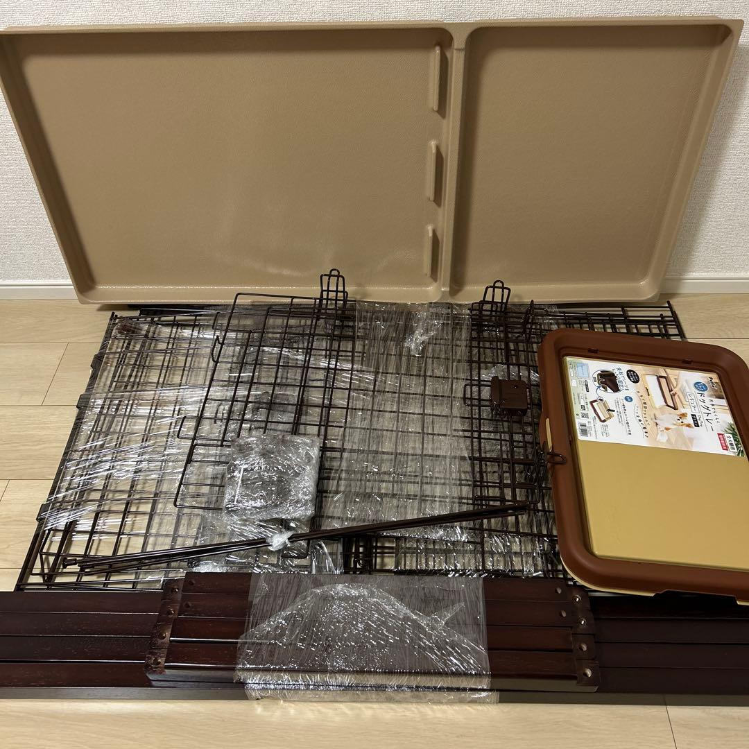 【新品未使用・屋根付き】ペティオ ドッグルームサークル スモール（犬用ケージ）