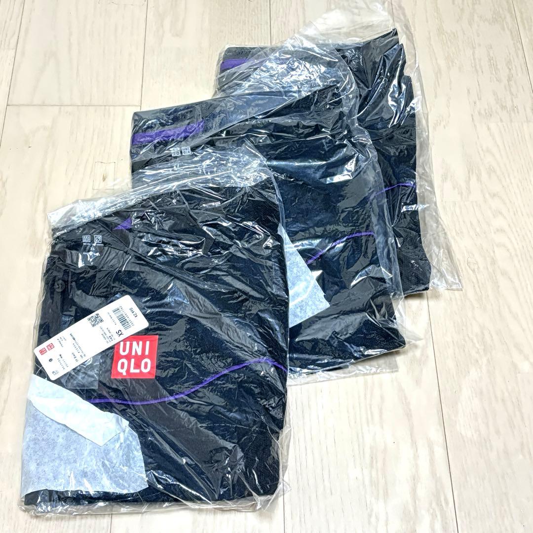 【新品3枚セット】ユニクロ RFドライEXポロシャツ フェデラー XS 黒