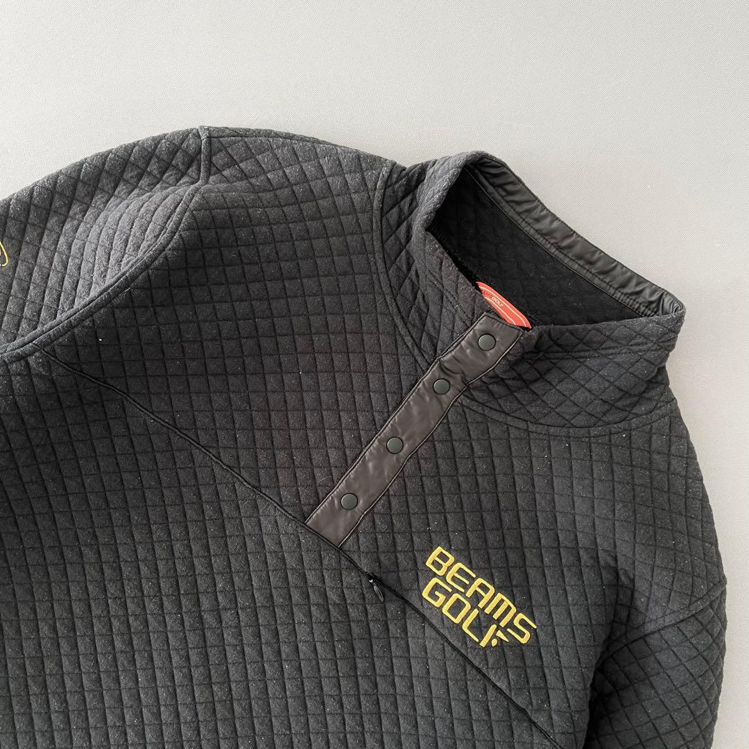 BEAMS GOLF ビームスゴルフ　ダイヤキルト　プルオーバー　ブルゾン　ロゴ