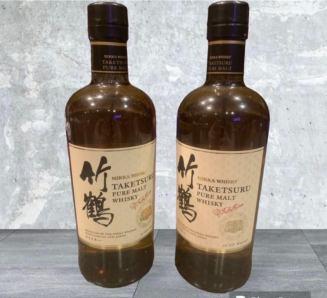 竹鶴 ピュアモルトウイスキー 700ml 2本セット