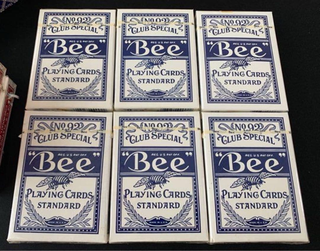 新品未開封 Bee オールドデック 6個 青3個 赤3個 トランプ類税証紙