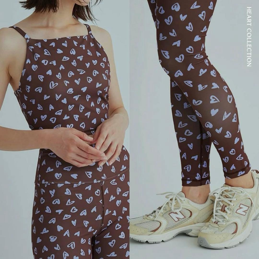 定価17630円 人気完売 emmi ハート柄 クブラトップ&レギンス セット