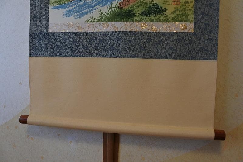 掛軸 儲かる一峰 蒼生 筆　縁起物 共箱