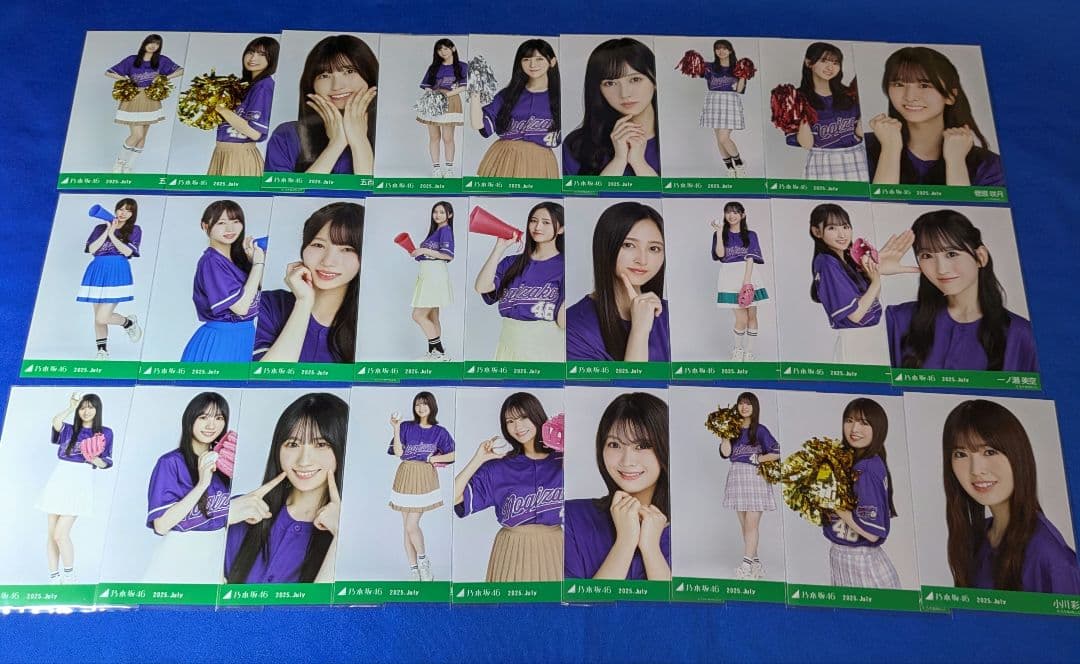乃木坂46 ベースボールシャツ2025　生写真　３９コンプ　１１７枚　フルコンプ