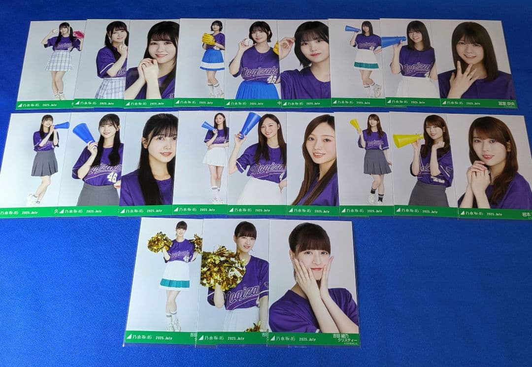 乃木坂46 ベースボールシャツ2025　生写真　３９コンプ　１１７枚　フルコンプ