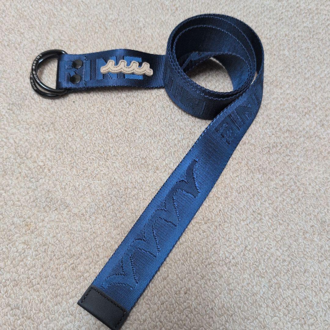 【SLYME】ムータマリンネイビー ベルト ダブルリング付き