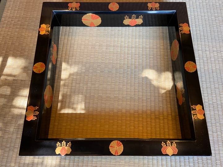 茶道具　久世宗春作　高台寺蒔絵炉縁　共箱　M128