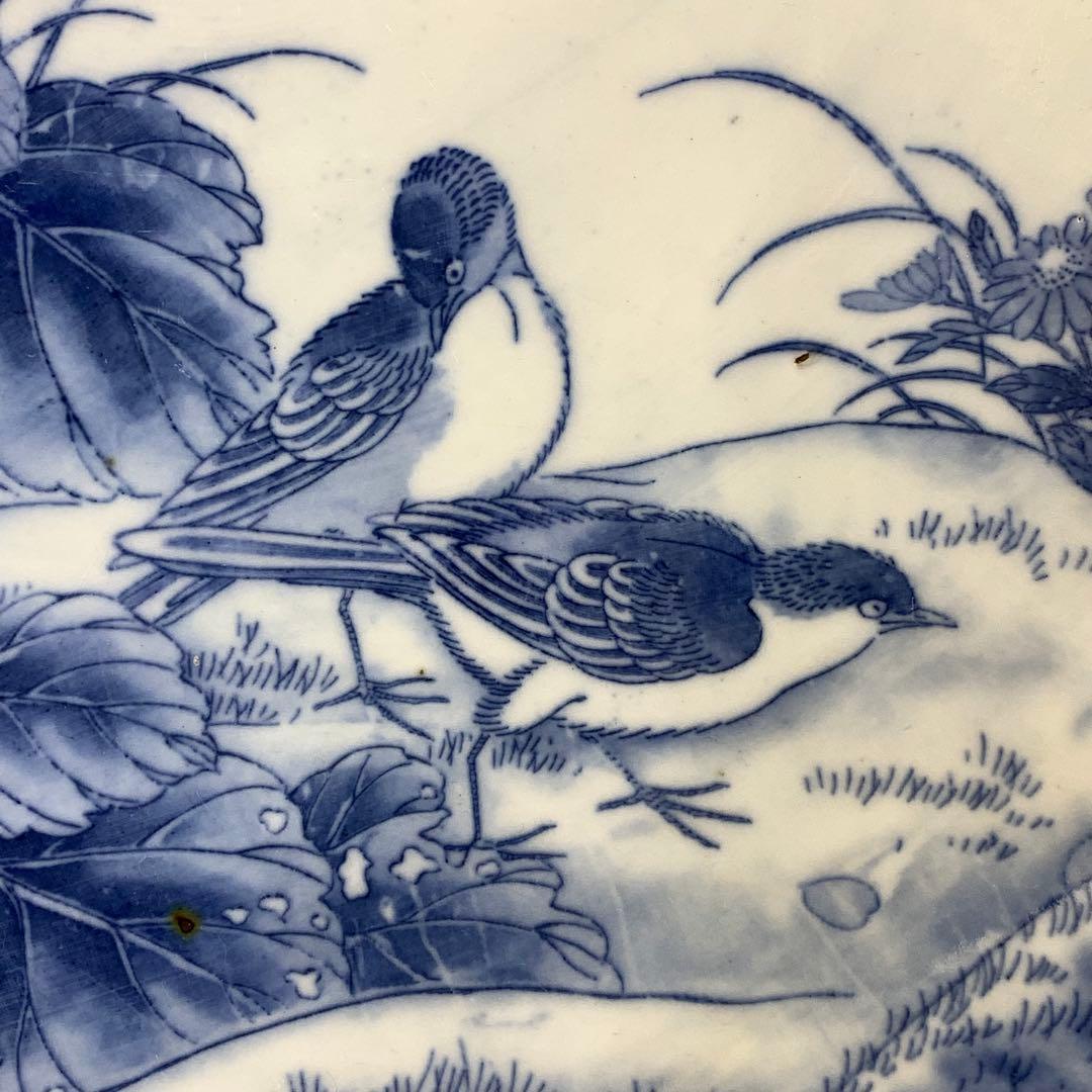 直径40.4cm ! 大皿 飾り皿 大正 時代物 昭和レトロ ⑤-1