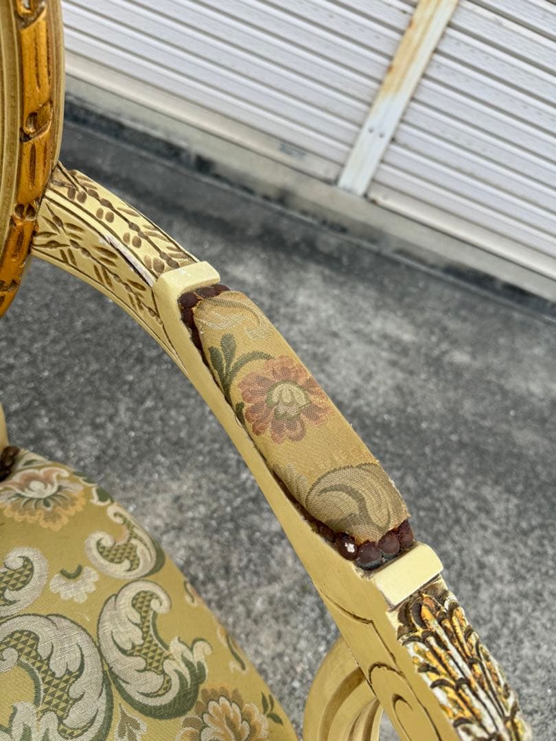 A イギリスアンティーク アームチェア ゴブラン 英国家具