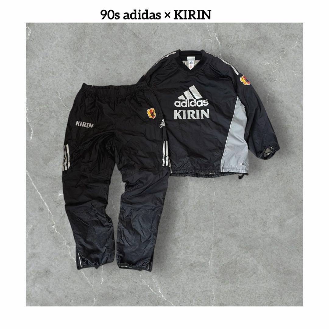 ★ 90s adidas × KIRIN ピステ 上下 セットアップ ナイロン