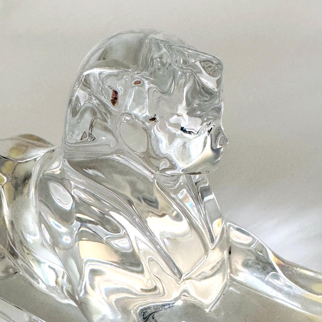 【バカラ】動物 スフィンクス 置物 インテリア★美品★幸運　魔除け2