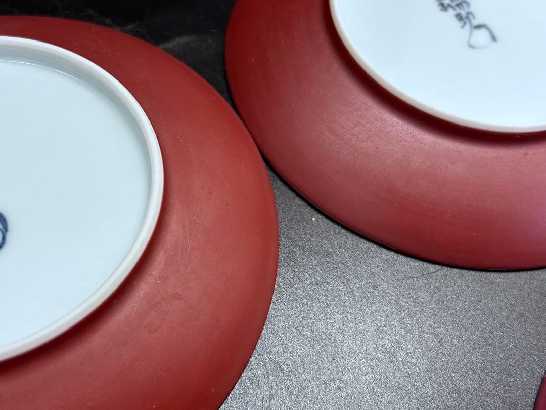 清水焼 京焼 平安瑞昭造 珈琲碗　6客セット 人物絵 大野瑞昭　 -315-