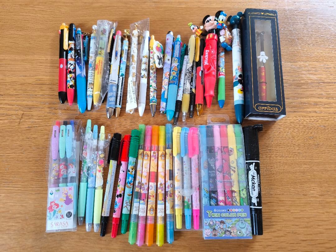 ボールペン マーカー 44点セット まとめ売り ダイソー ディズニーストアペン