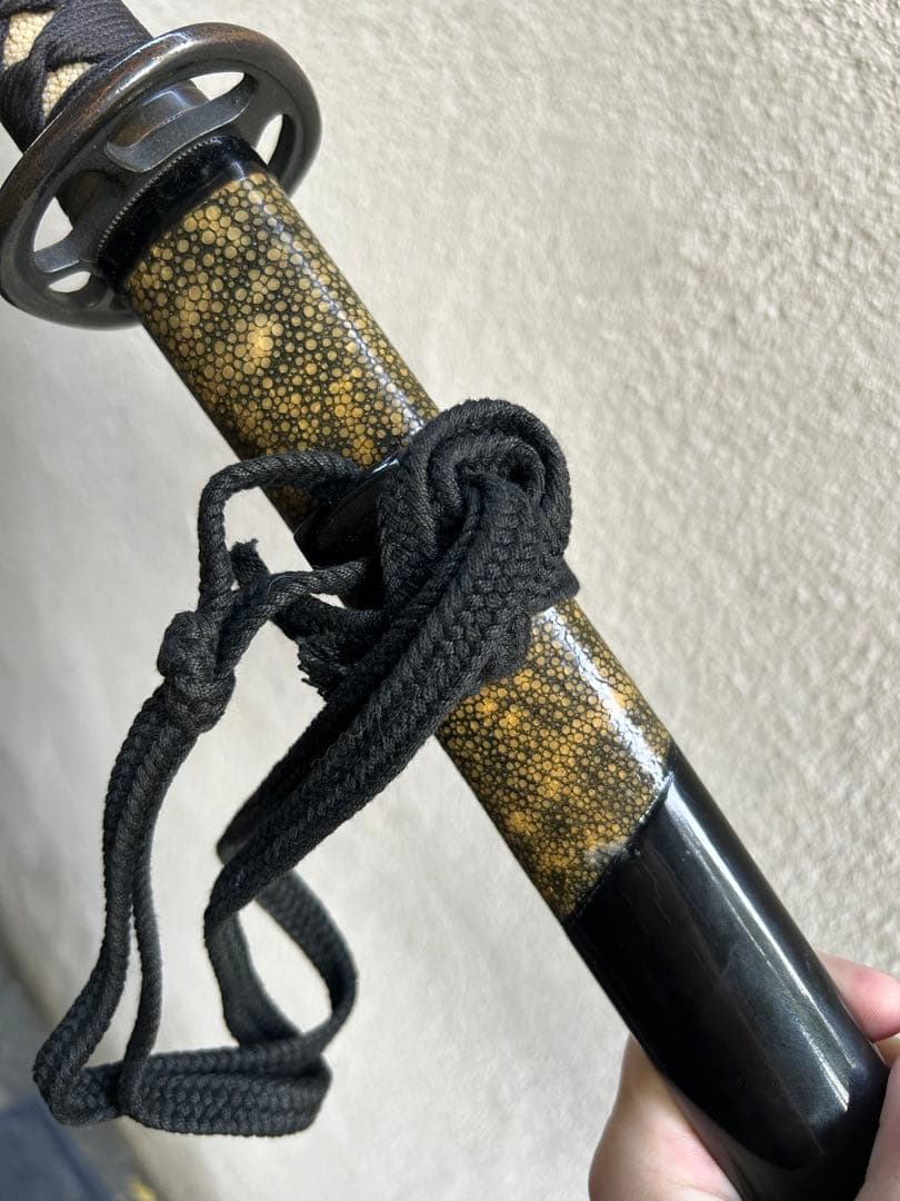 居合刀　模造刀　鮫鞘　模擬刀　太刀　日本刀　鍔　　拵え　全長約105.5cm