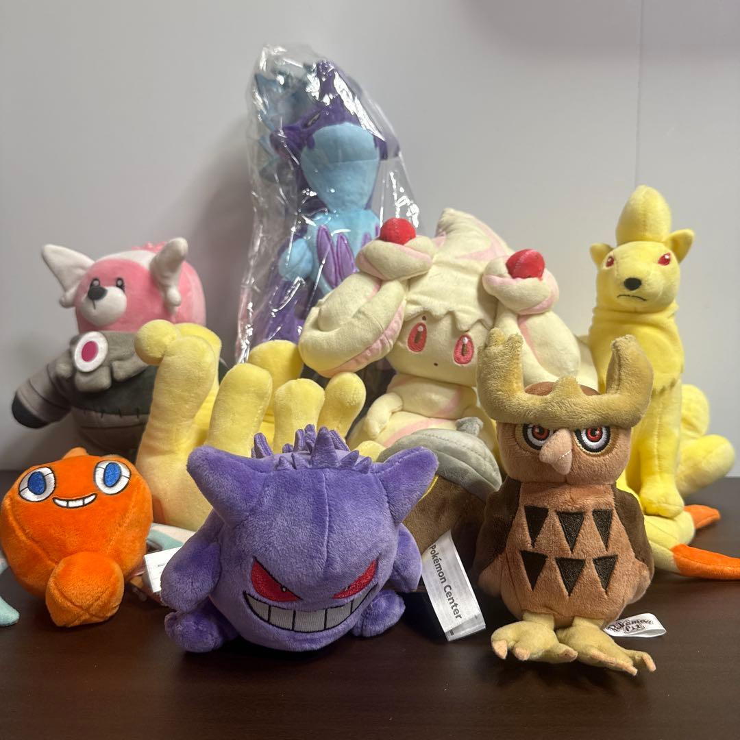 ポケモンセンター限定　ぬいぐるみ　マスコット　まとめ売り　9体