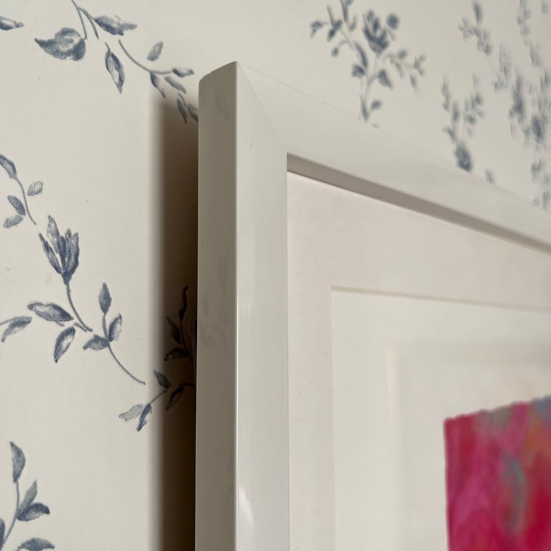 額入り版画　新品　ジニー・キム　直筆サイン、エディション番号、証明書付き　バラ