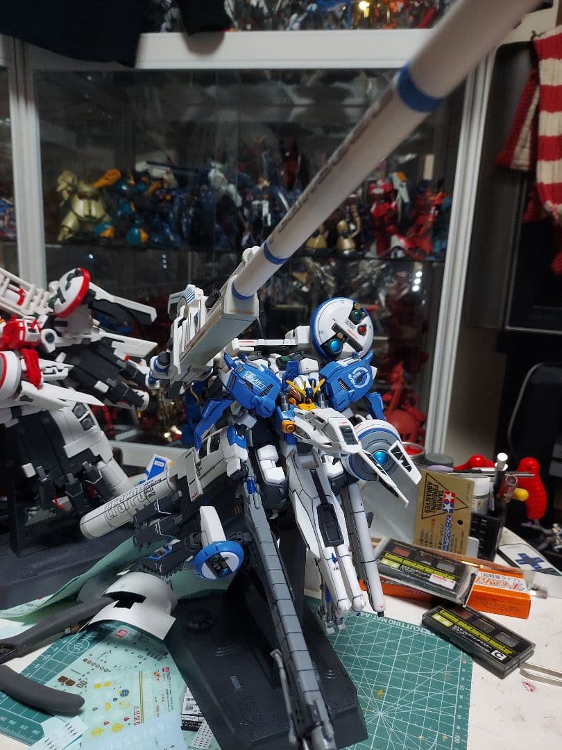 HG 1/144 ディープストライカー,EX-Sガンダム　塗装完成品セット