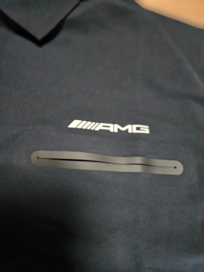 AMG DESCENTE ブラックポロシャツsizeXL