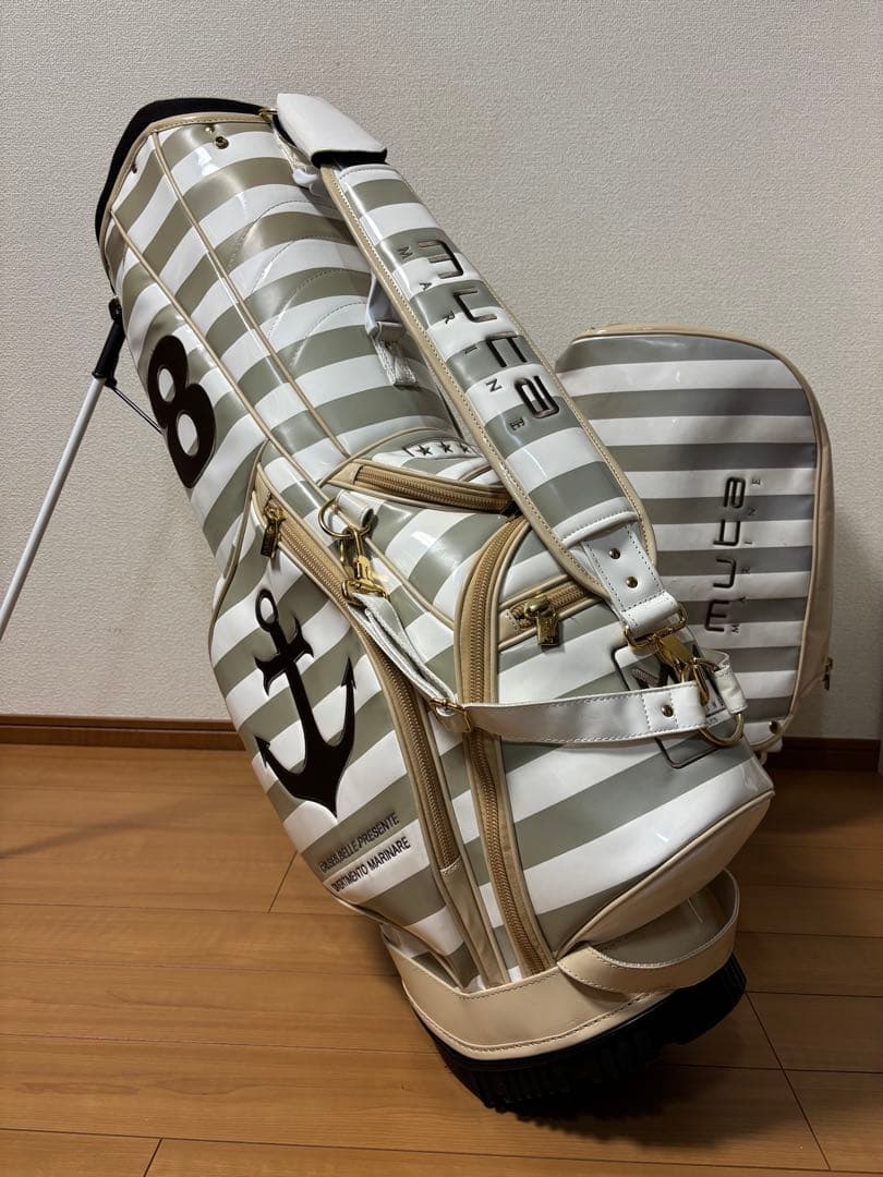 【muta MARINE 】ムータマリン ボーダー キャディバッグ 男女兼用