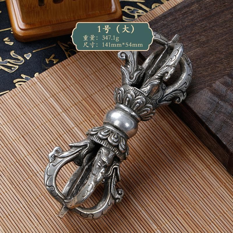 チベット密教法具 五鈷杵 14㎝　バジュラ・ヴァジュラ 仏教美術