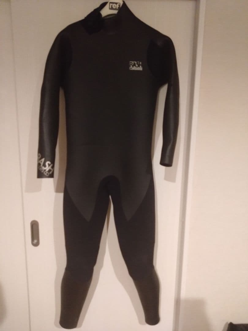 RASH ブラック セミドライ ウェットスーツL／XL