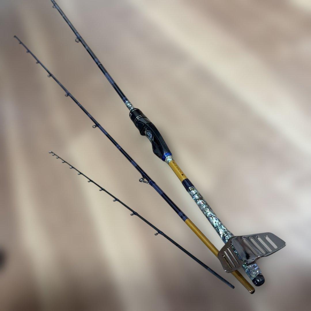 ヘラ竿をヘチ竿に改造2.5m