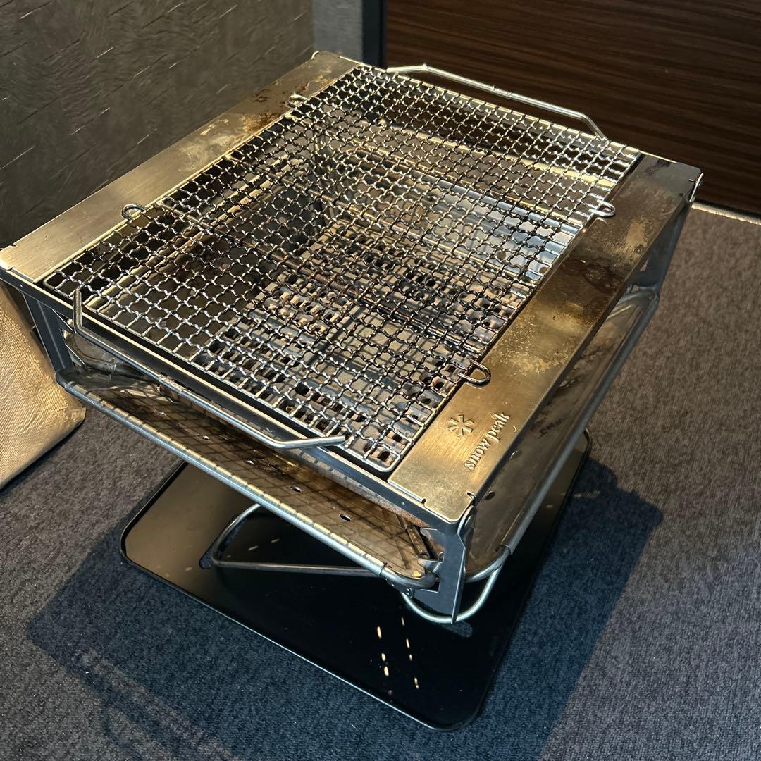 スノーピーク 焚火台L スターターセット、焼アミPro.L、グリルブリッジ