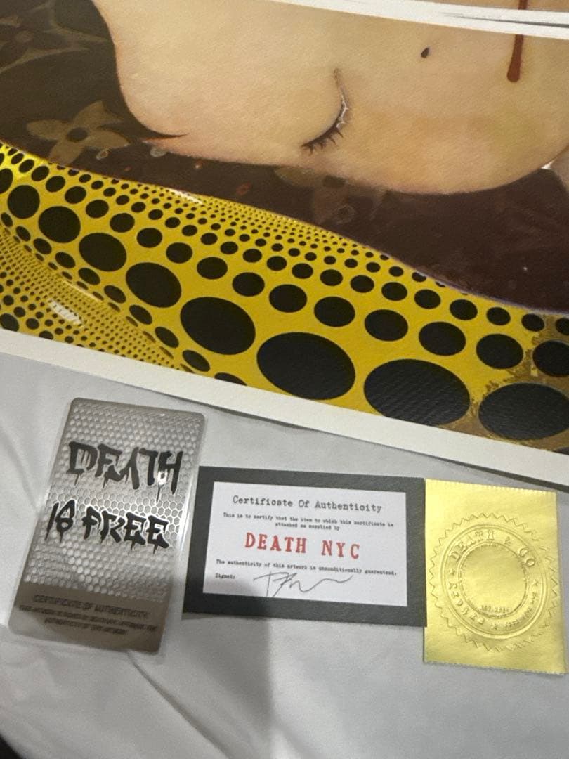 death nyc 現代アート　世界100枚限定　奈良美智　草間弥生　ヴィトン