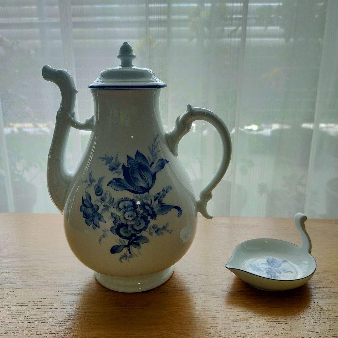 希少限定【リチャードジノリ】ポット（1.5L）＆スワンディッシュ セット