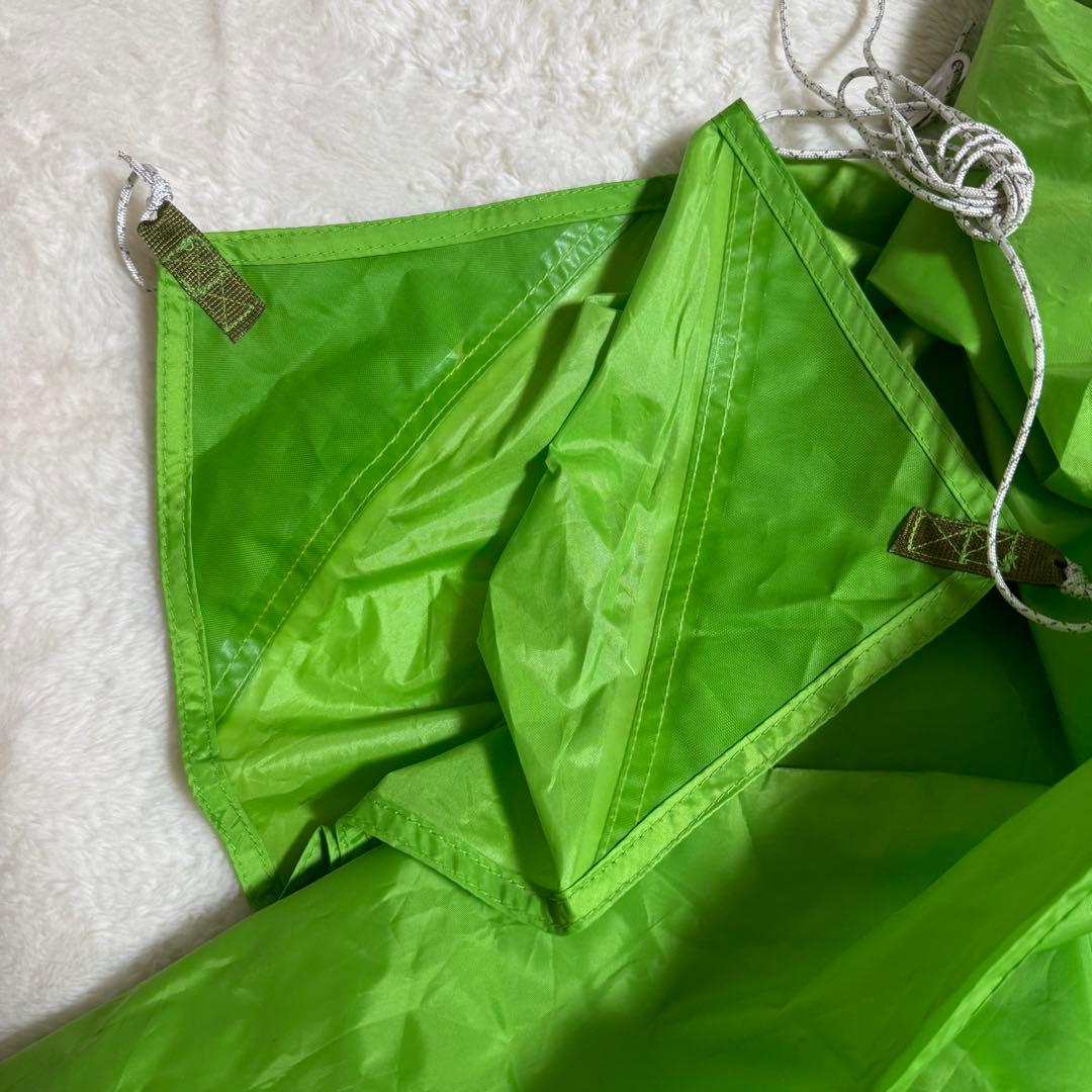 極美品モンベル　ミニタープ HX ポール2本セット　グリーン