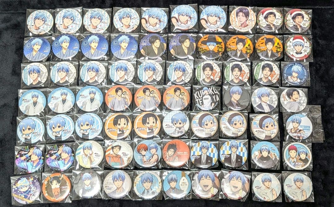 黒バス 黒子テツヤ 高尾和成 缶バッジ まとめ売り 164個