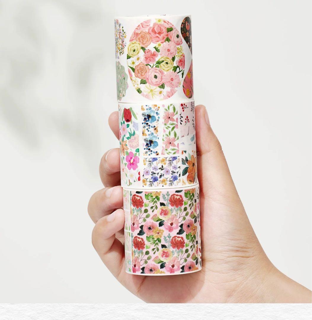 WT《繁花织梦3巻セット》海外マスキングテープ　マステ 【1936】