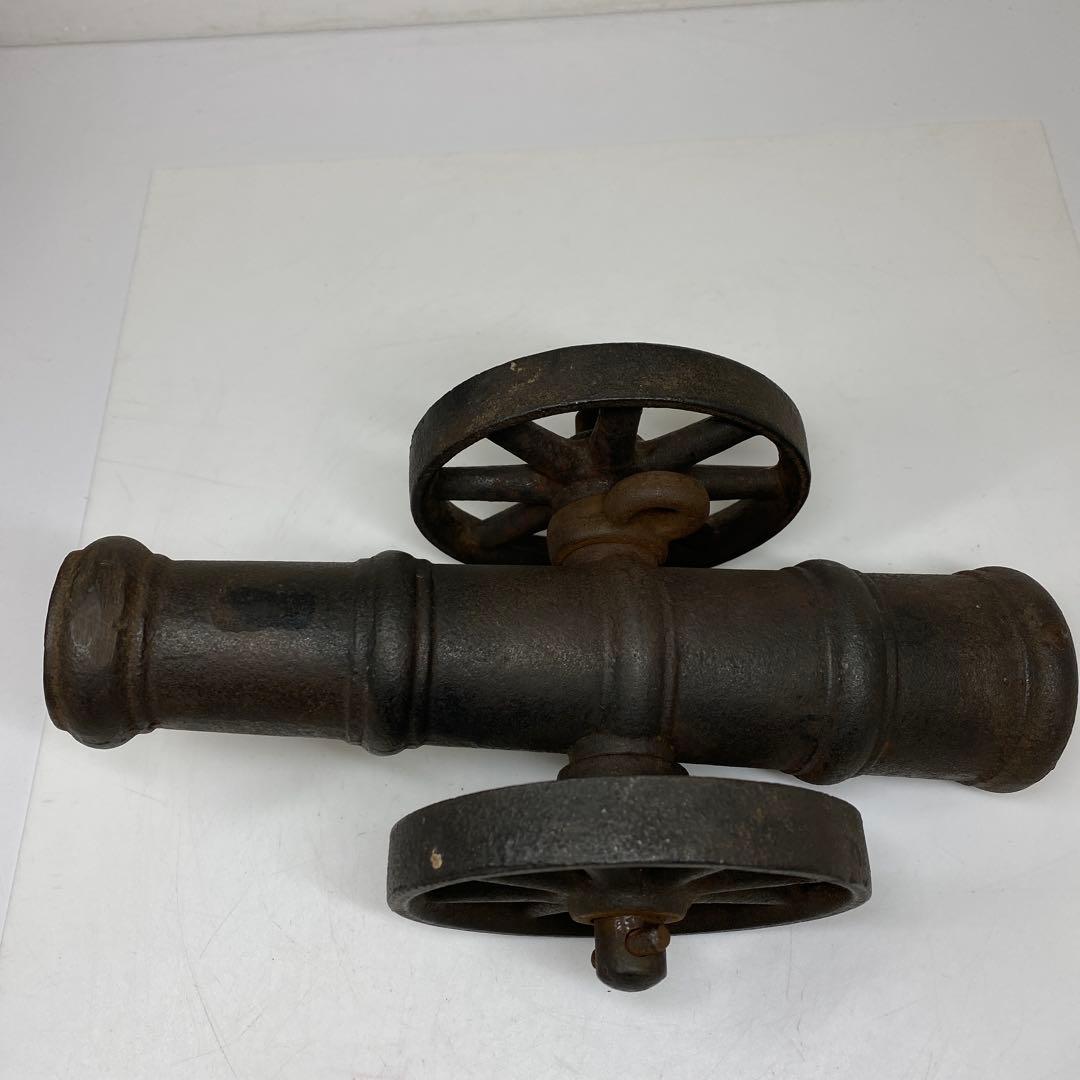 薩摩藩刻印　鉄製　大砲　共箱　3663g トヒオ　東さ7-0406☆2F