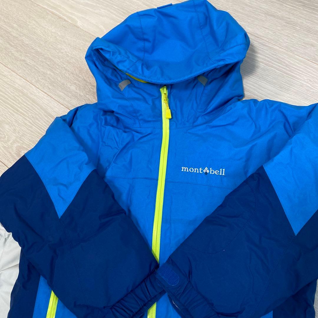 美品120 mont-bell モンベル スキー　スノーボードウェア　上下セット
