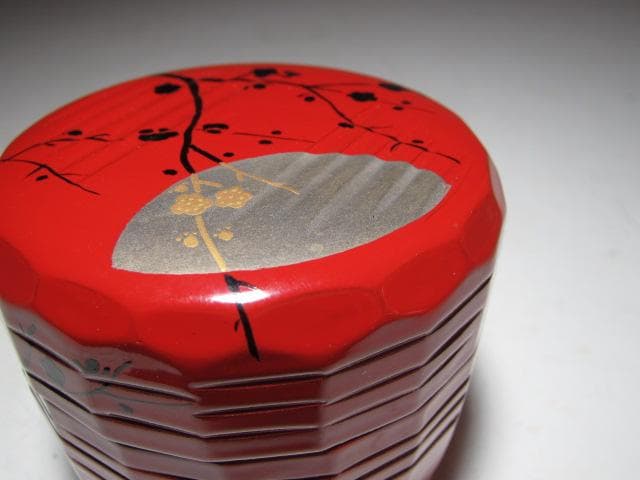 飛来一閑 中村宗哲合作 梅月棗 裏千家 十五代 鵬雲斎花押 k546