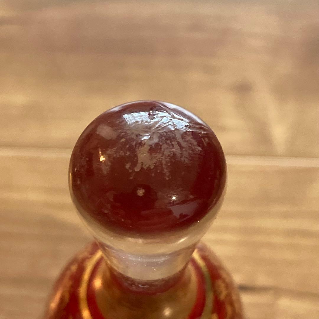 ヴェネツィアングラス 金彩 赤 ガラスベル／イタリア製