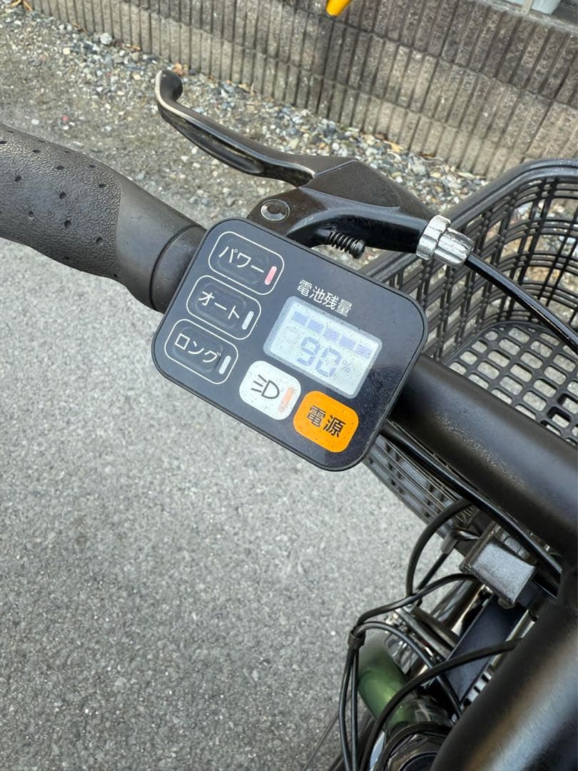 オリーブグリーン シティサイクル 前面バスケット付き