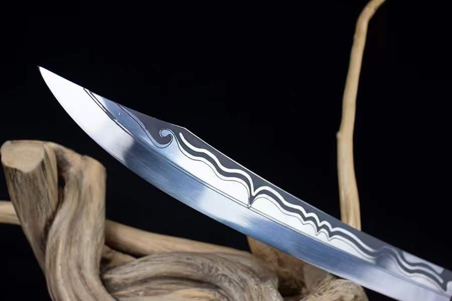 遮日牛尾刀-古兵器 武具　刀装具　日本刀　模造刀 居合刀 短刀