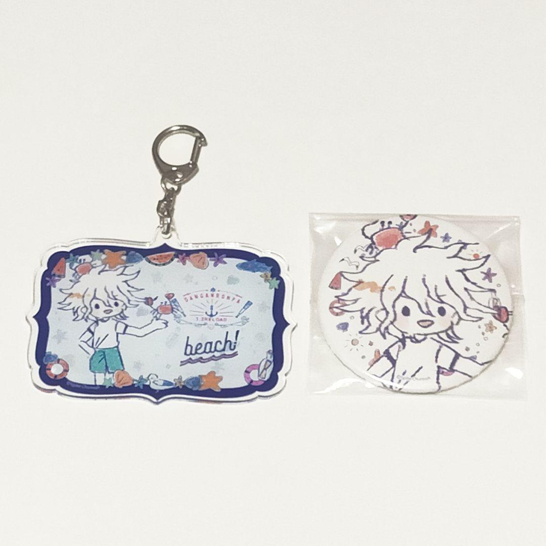 ダンガンロンパ グラフアート 臨海学校 アクリルキーホルダー 缶バッジ 狛枝