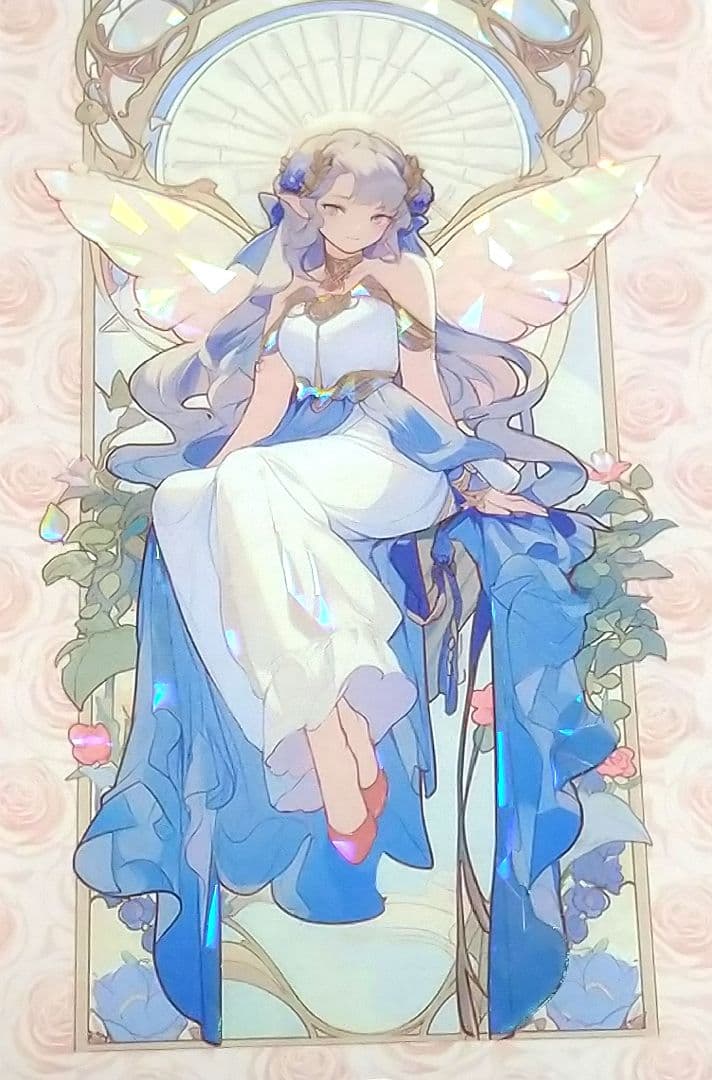 ラスト✩廃盤品✩J1050＃夕月幽境(贝壳光)切り売り海外人物女の子AIマステ