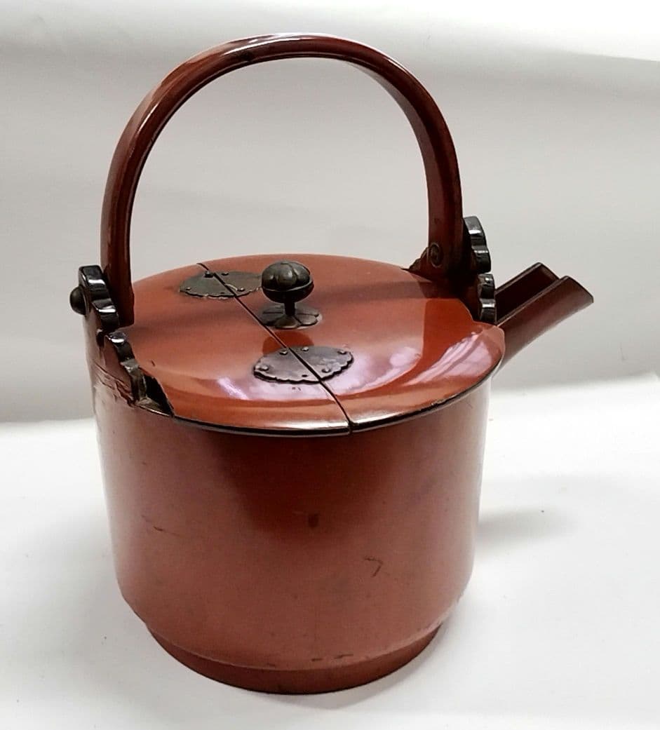 薬罐　水注　やかん　水次　茶道具 　漆壺　湯桶