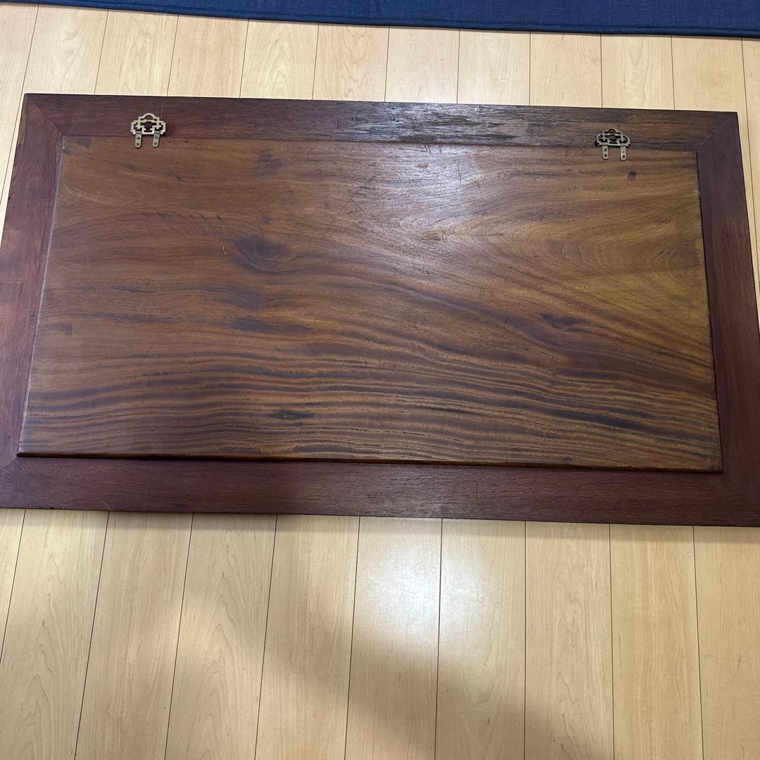 希少品　特大　古美術　中国美術　唐木　紫檀　花梨　立体彫刻　壁飾り